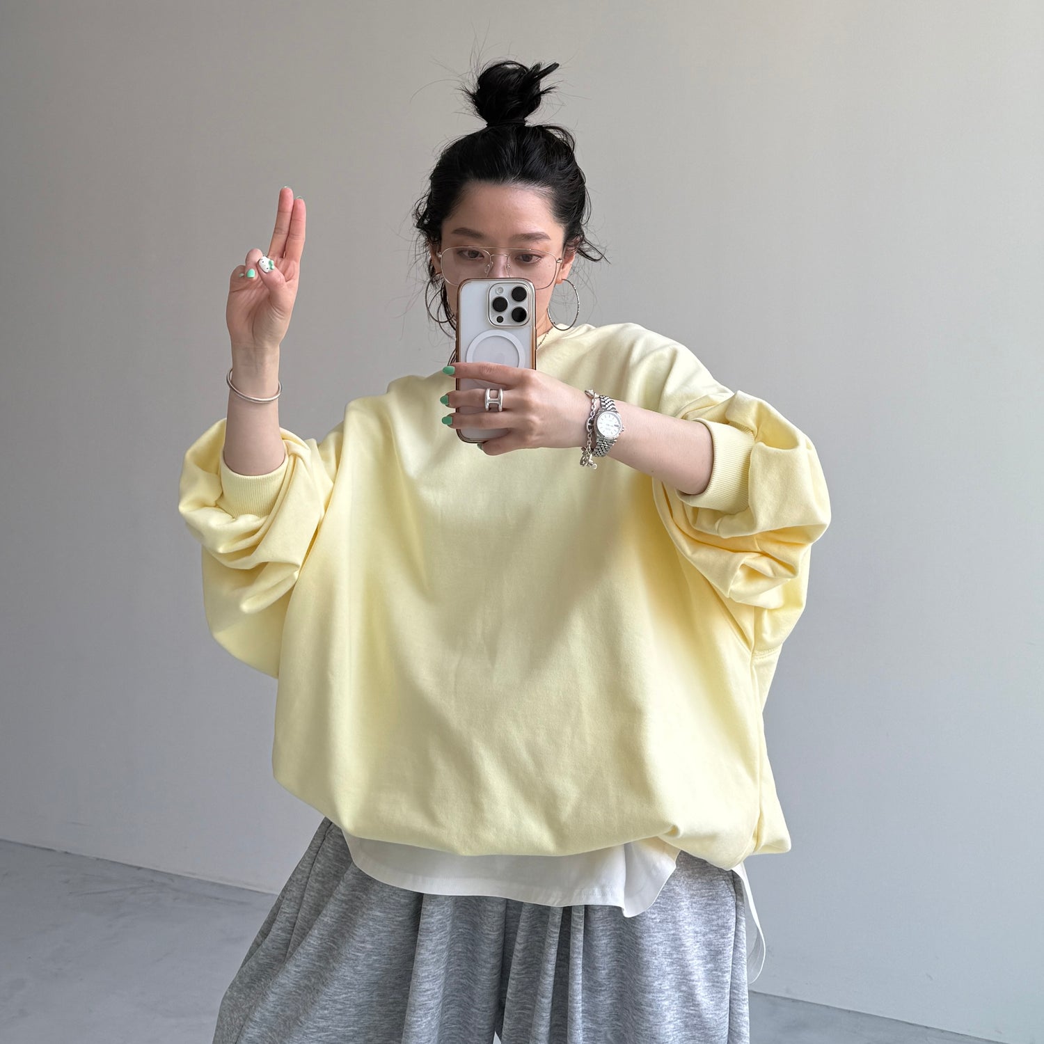 URAKE OSUMITSUKI sweat / light yellow