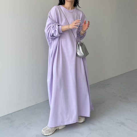 super loose light sweatee one piece / lilac [3size]