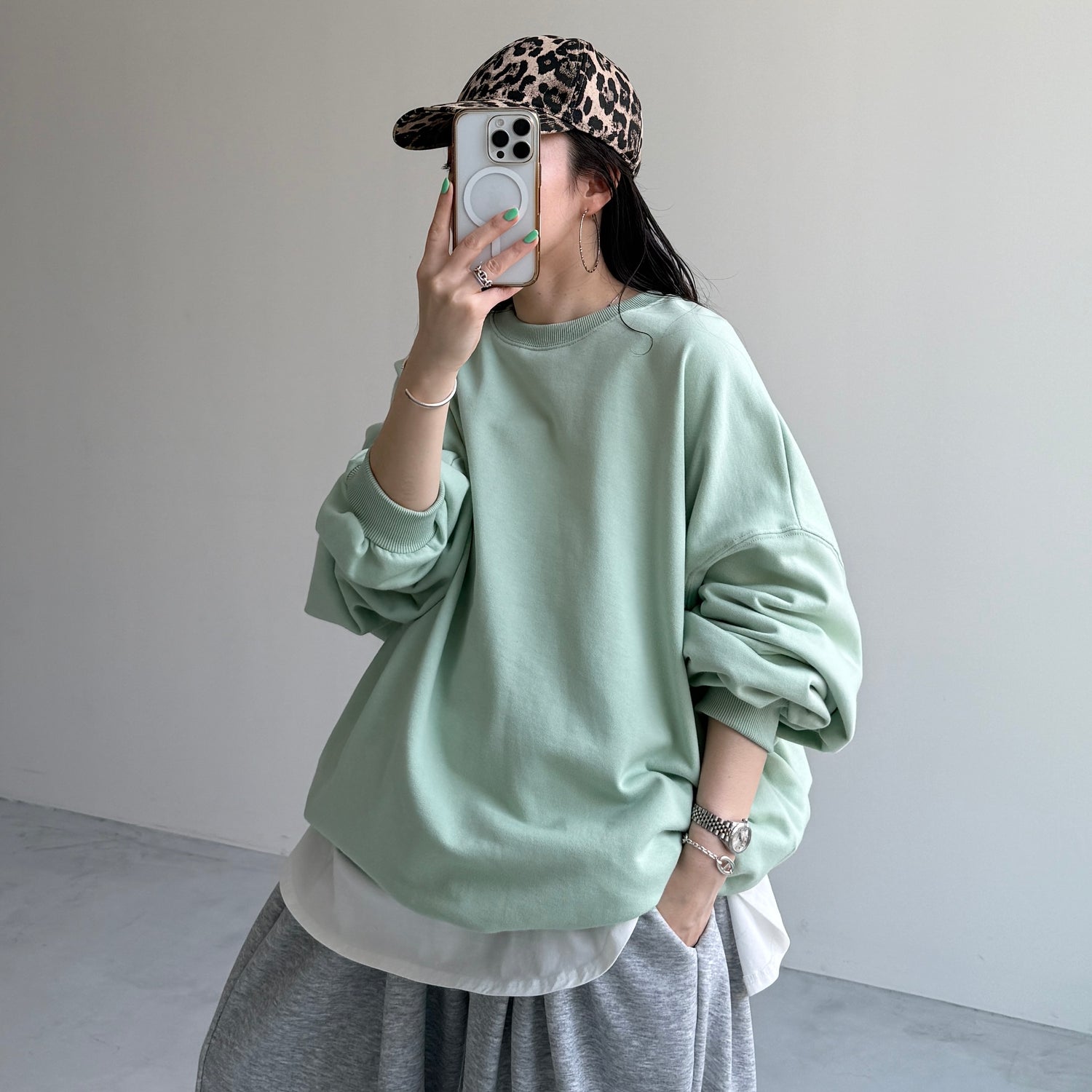 plus one cap / leopard