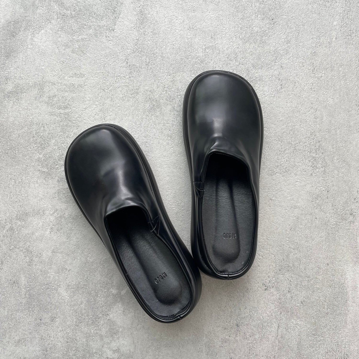 【SAMPLE】chubby flat shoes / black - 24cm