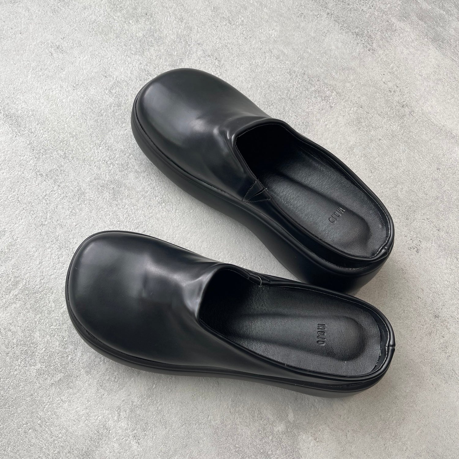 【SAMPLE】chubby flat shoes / black - 24cm