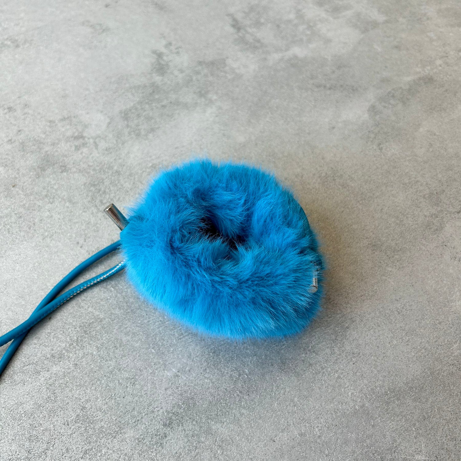 【SAMPLE】fur mini bag / blue