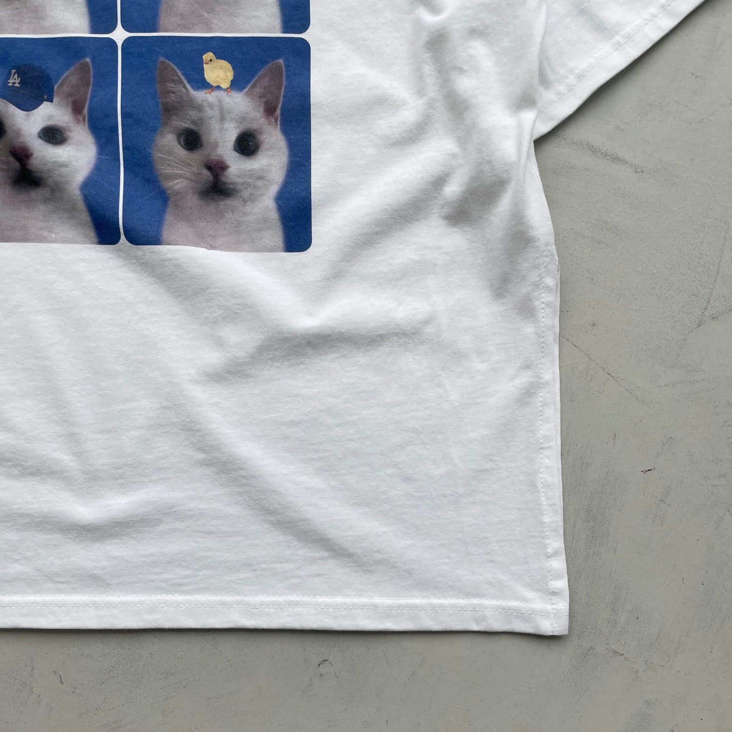 【SAMPLE】CAT PURIKURA TEE / ivory