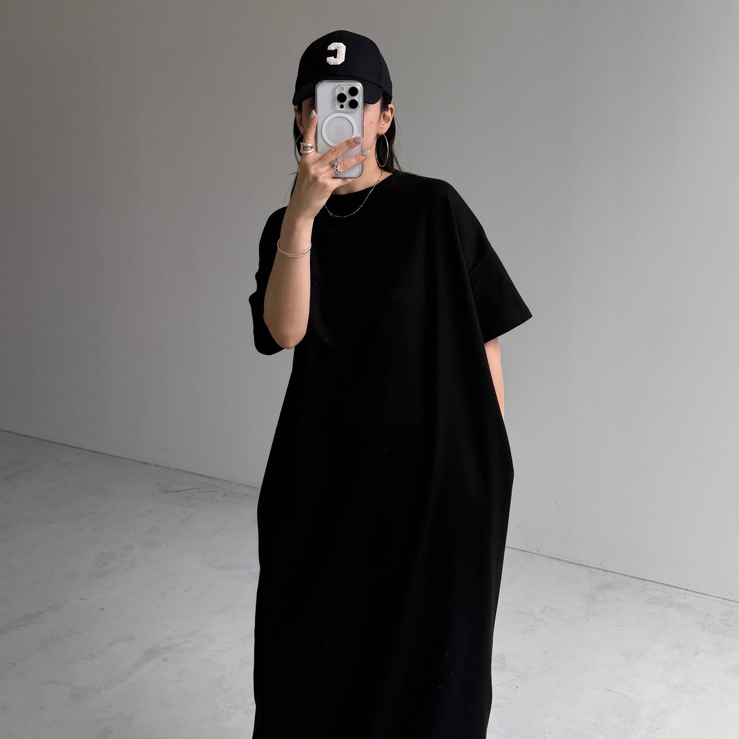 HANSODE sweatee one piece / black [3size]