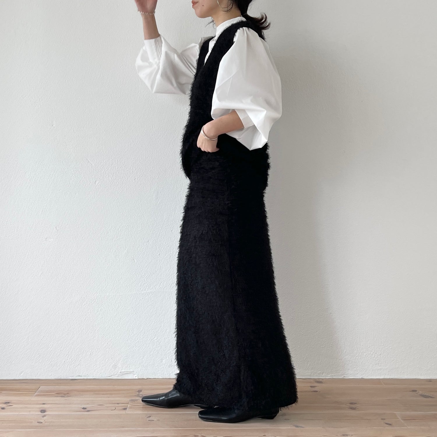 mop skirt / black [2size]