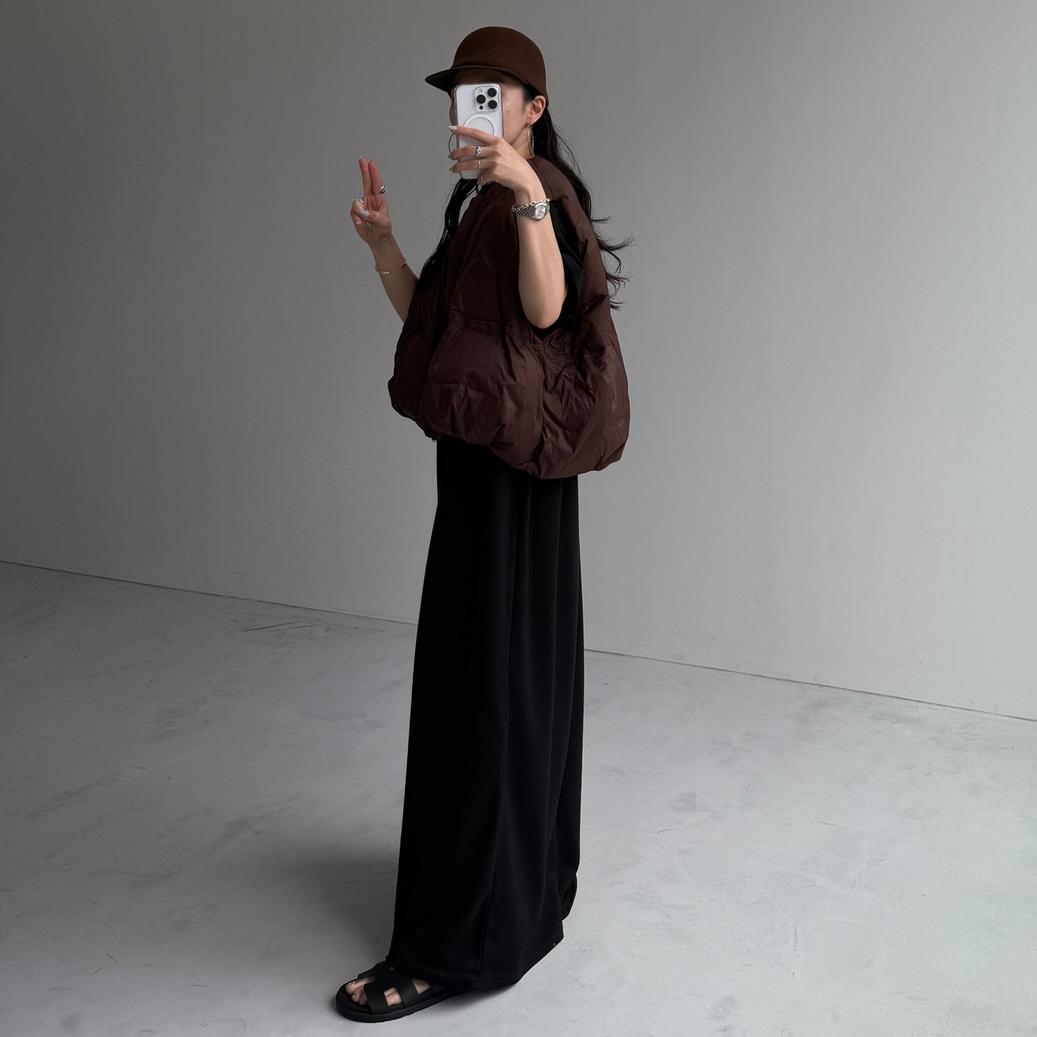 HANSODE sweatee one piece / black [3size]