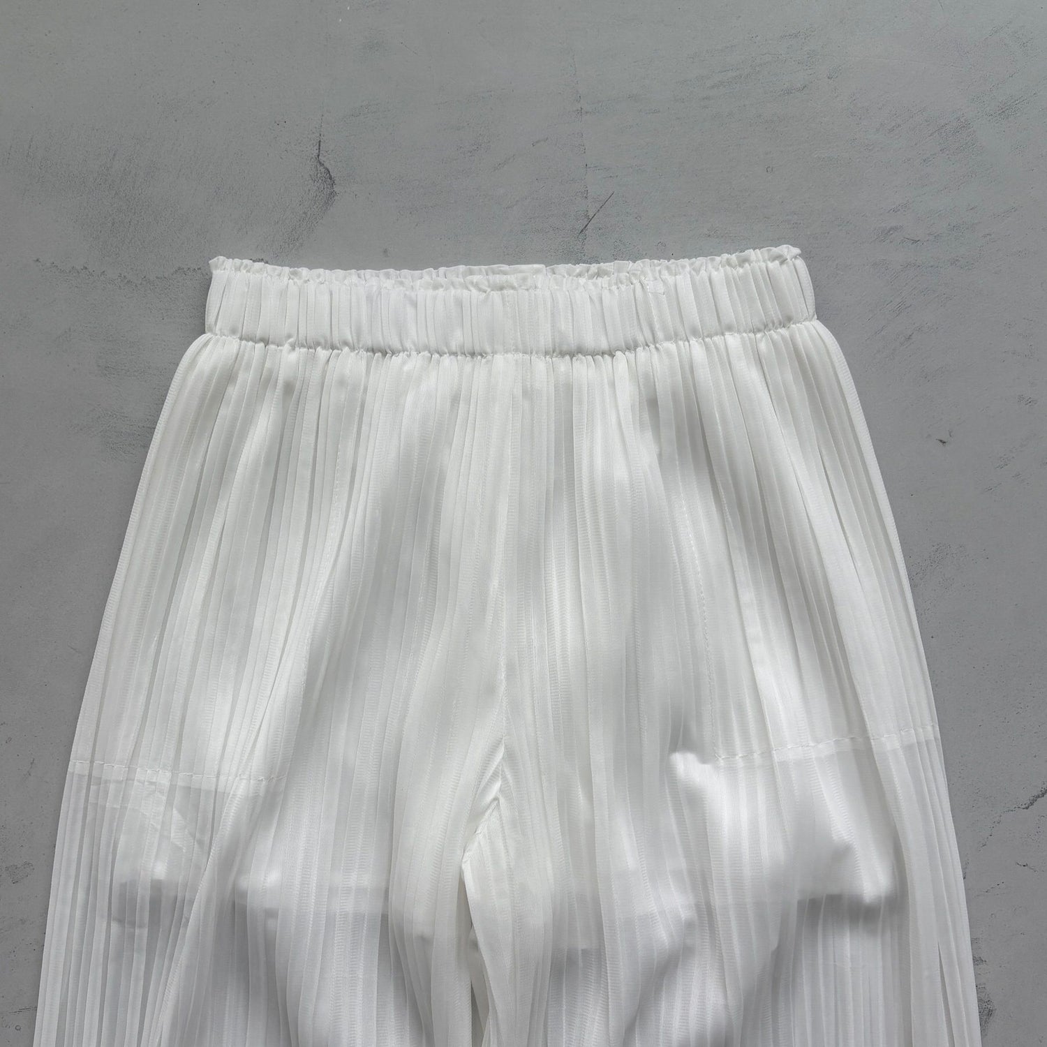 【SAMPLE】pleats pants / white