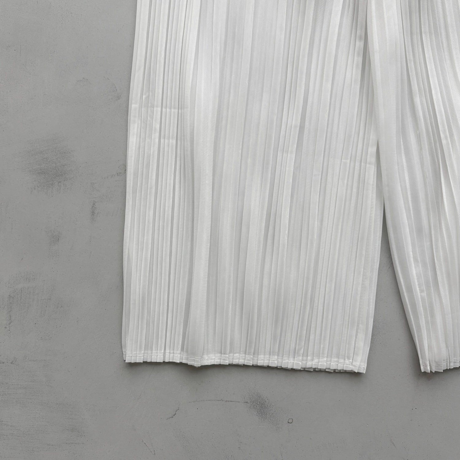 【SAMPLE】pleats pants / white