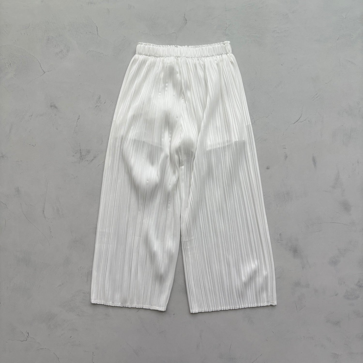【SAMPLE】pleats pants / white