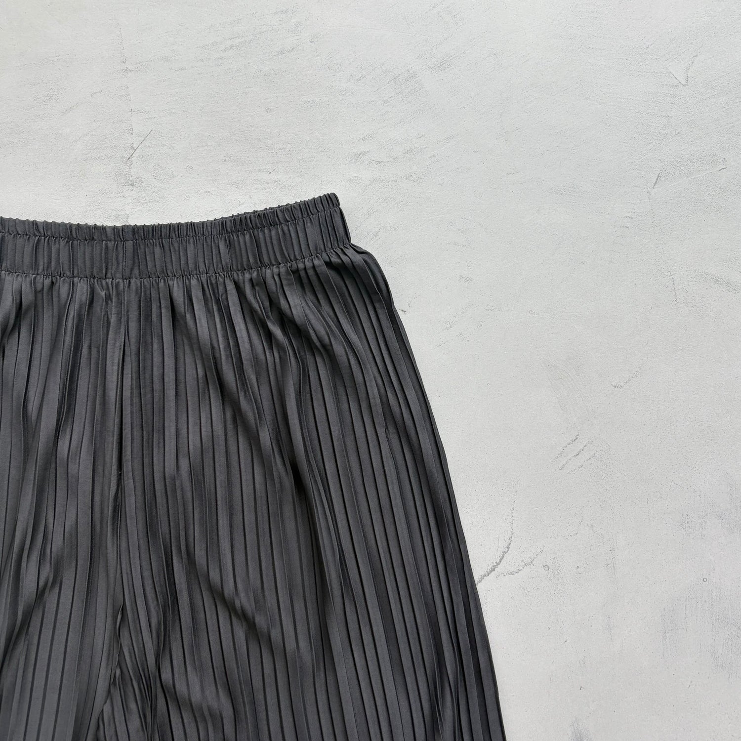 【SAMPLE】relax pleats pants (2点set)  / charcoal