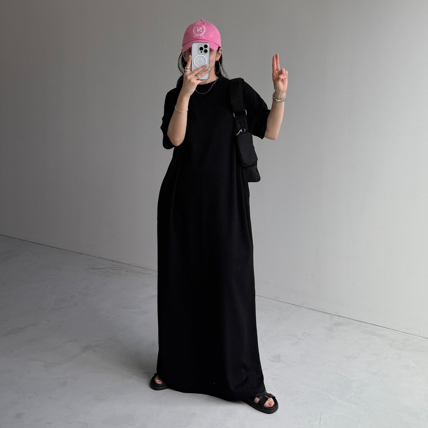 HANSODE sweatee one piece / black [3size]