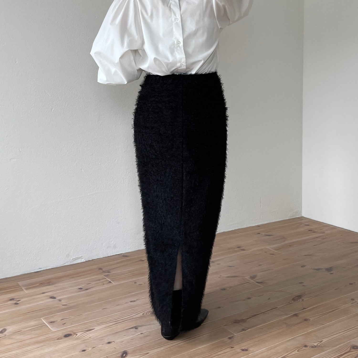 mop skirt / black [2size]