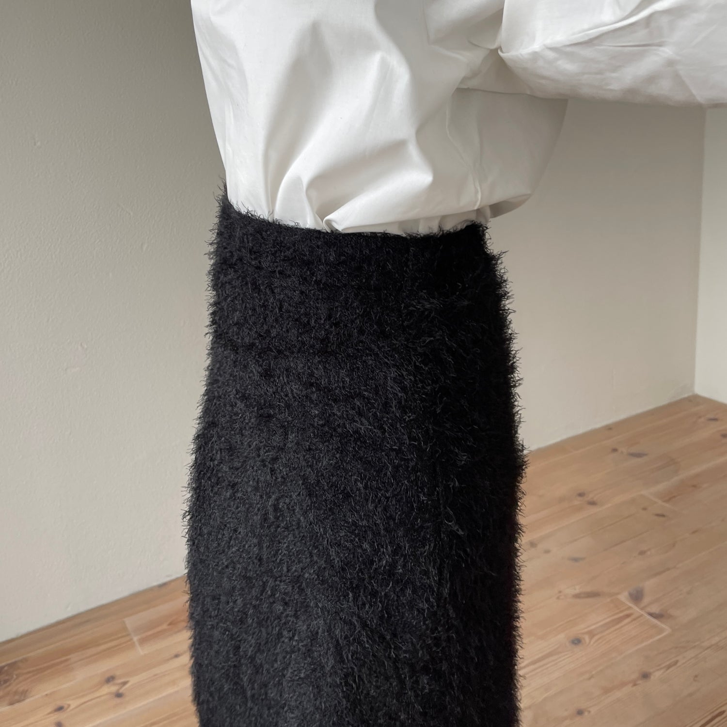 mop skirt / black [2size]