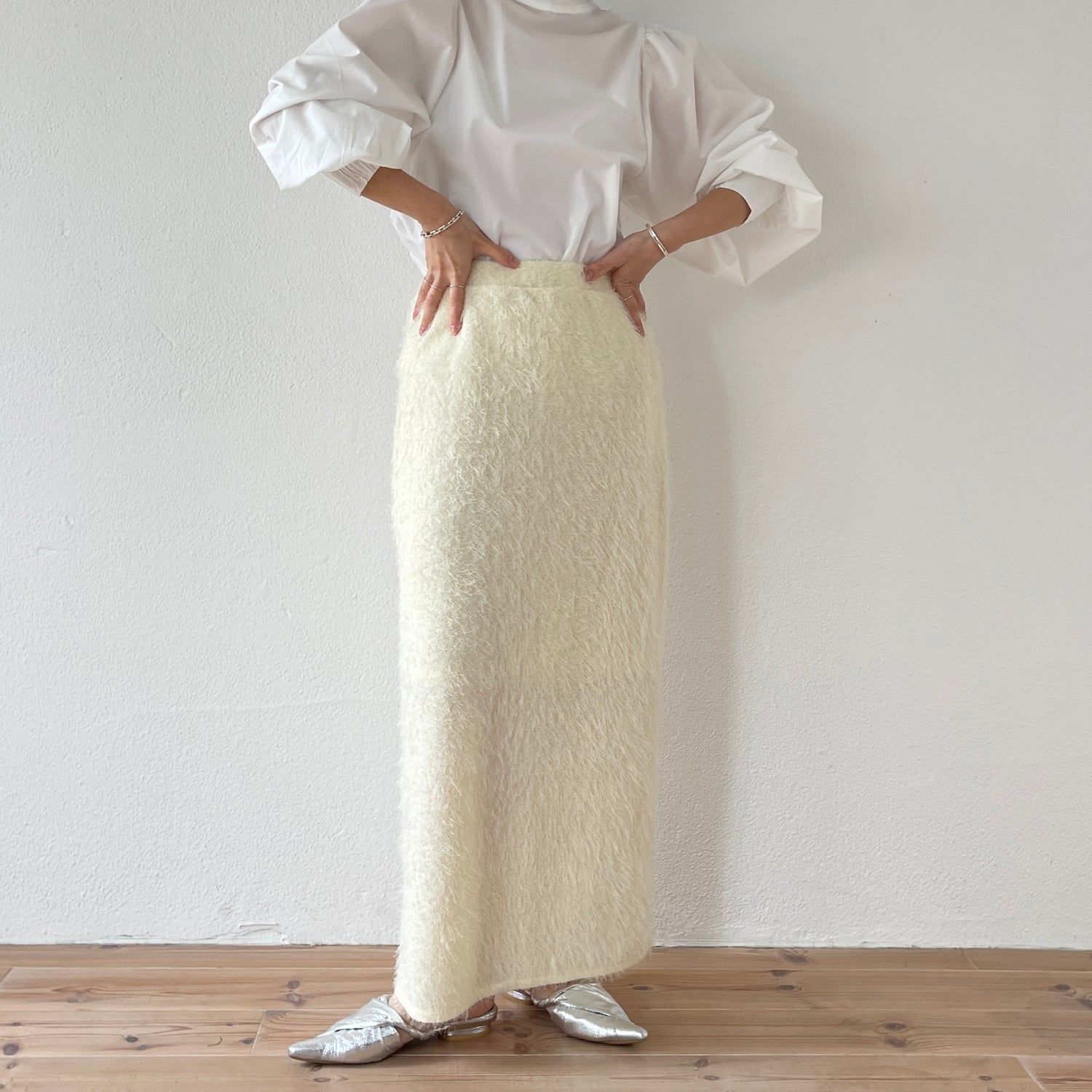 mop skirt / ivory [2size]