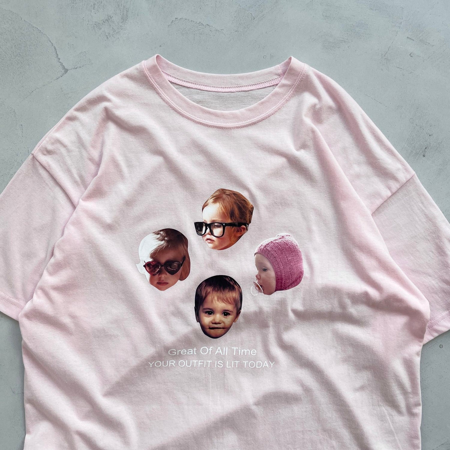 【SAMPLE】G.O.A.T. Babies tee / pink