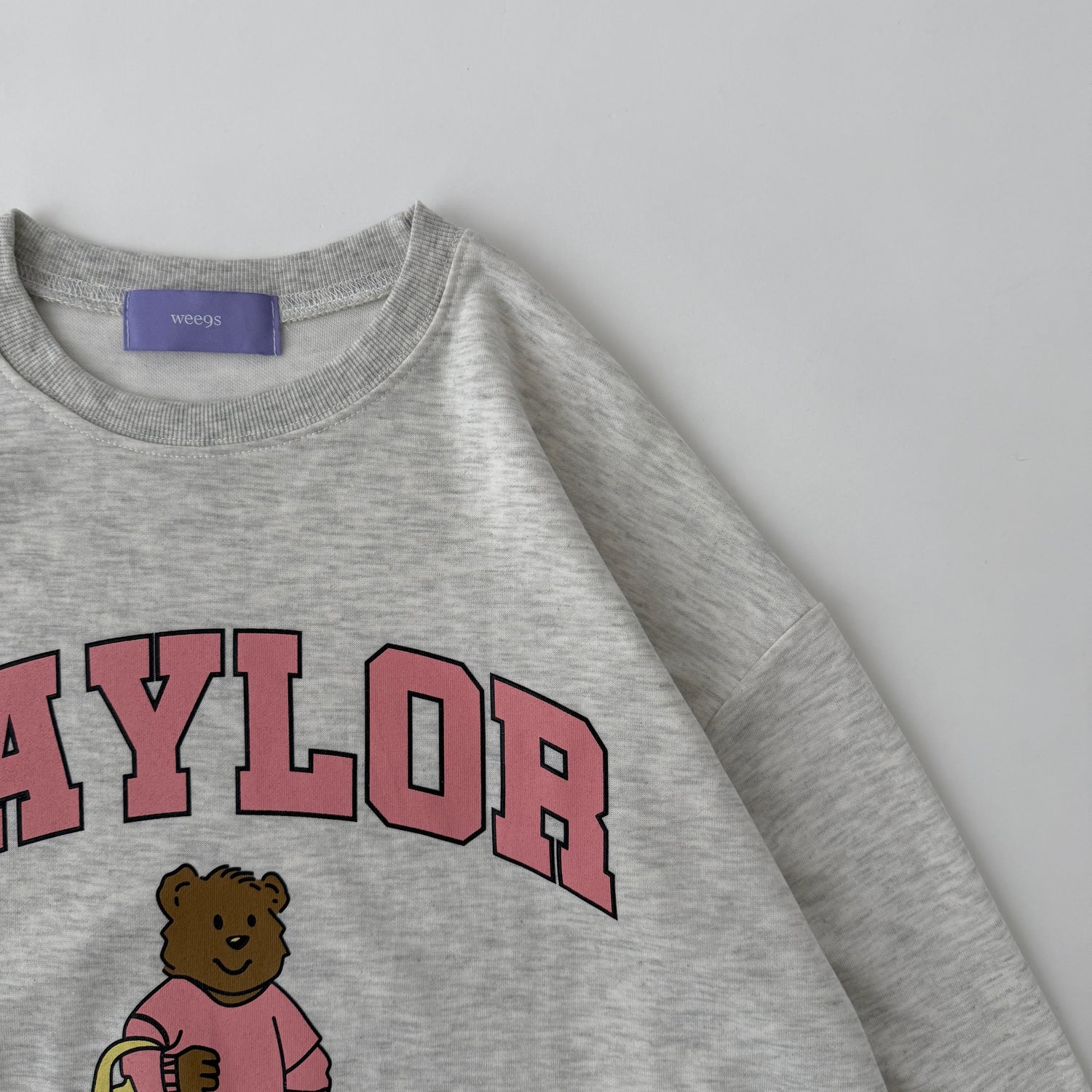 shopping bear sweat / pink