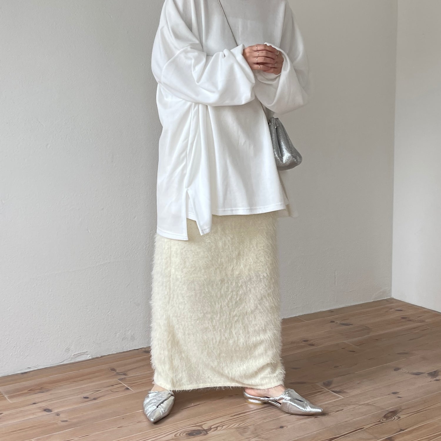 mop skirt / ivory [2size]