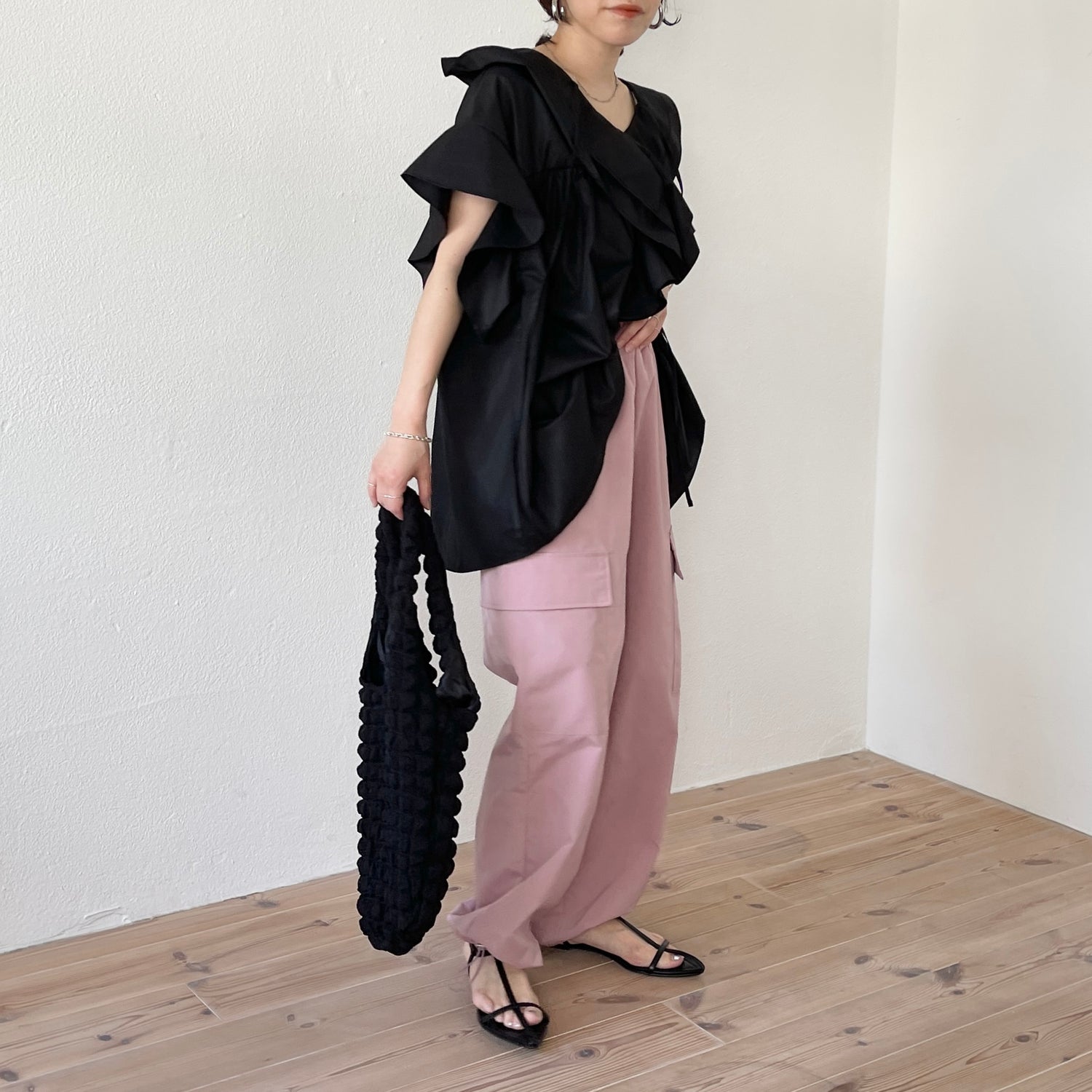 【SAMPLE】2way cargo pants / pink