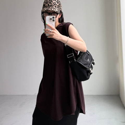 CHIRARISM tank top / brown [FREEのみ]