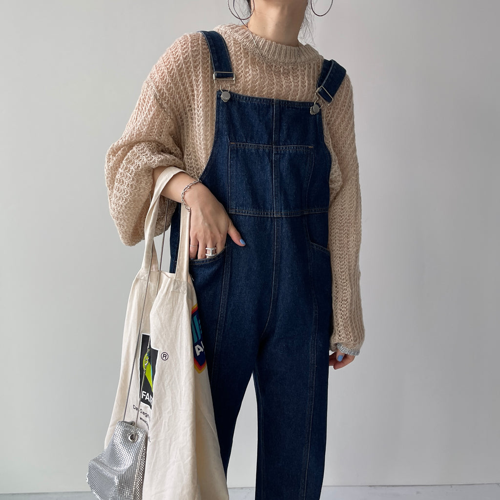 bow.a ボウエー DENIM SALOPETTE デニムサロペット 20% off】DENIM SALOPETTE | bow.a