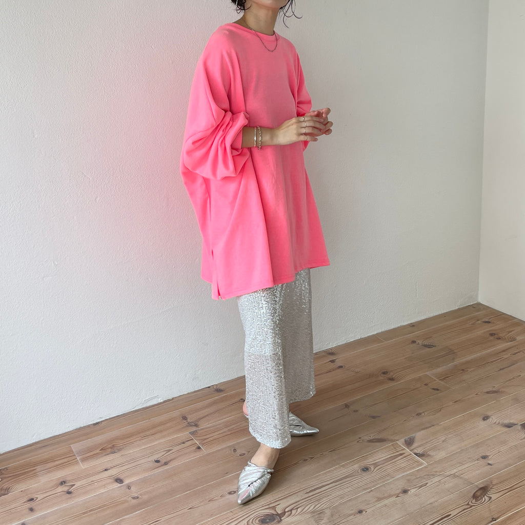super loose light sweatee / pink (ツーウェイオーバーサイズ super loose light sweatee / pink (ツーウェイオーバーサイズ