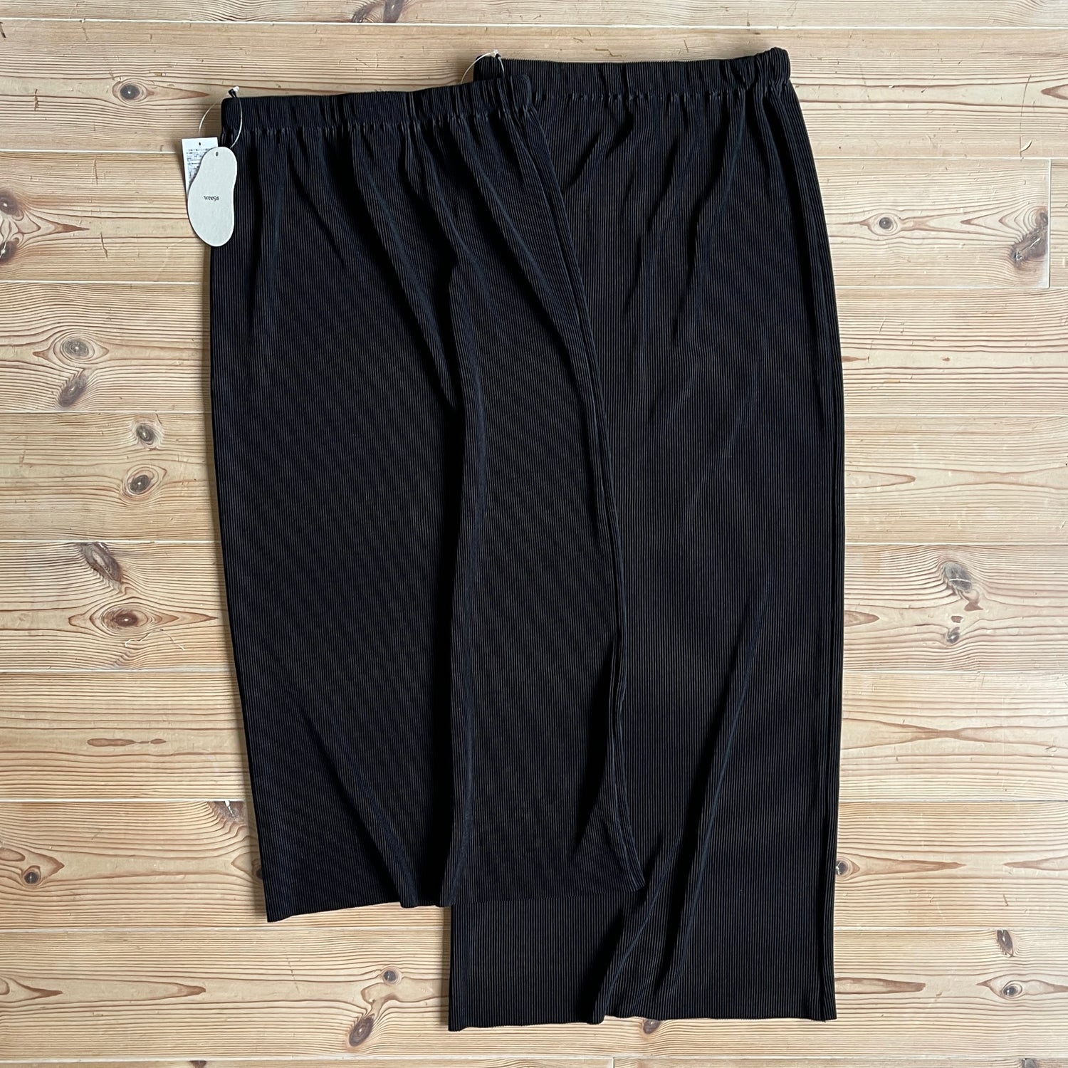 daily daily super stretch pleats skirt / black [スーパーロング]