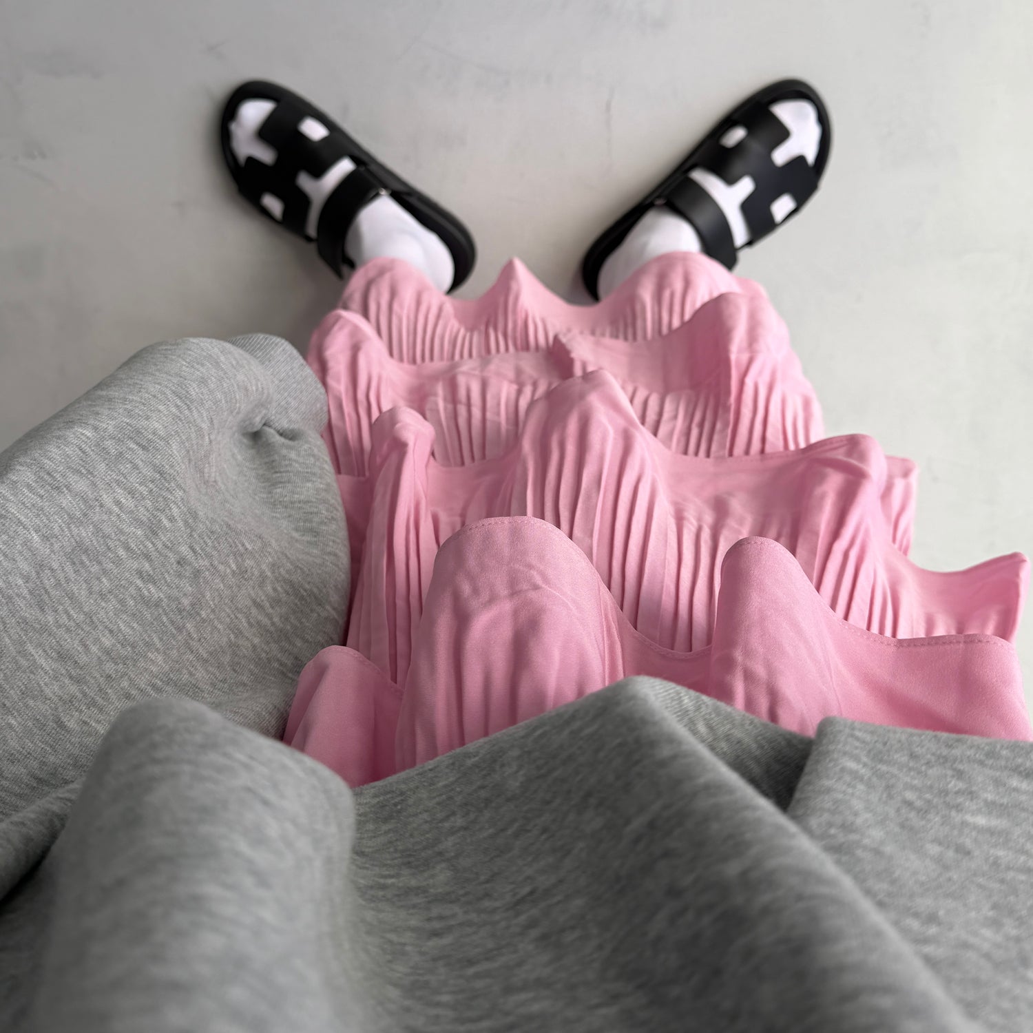 flamenco skirt / baby pink