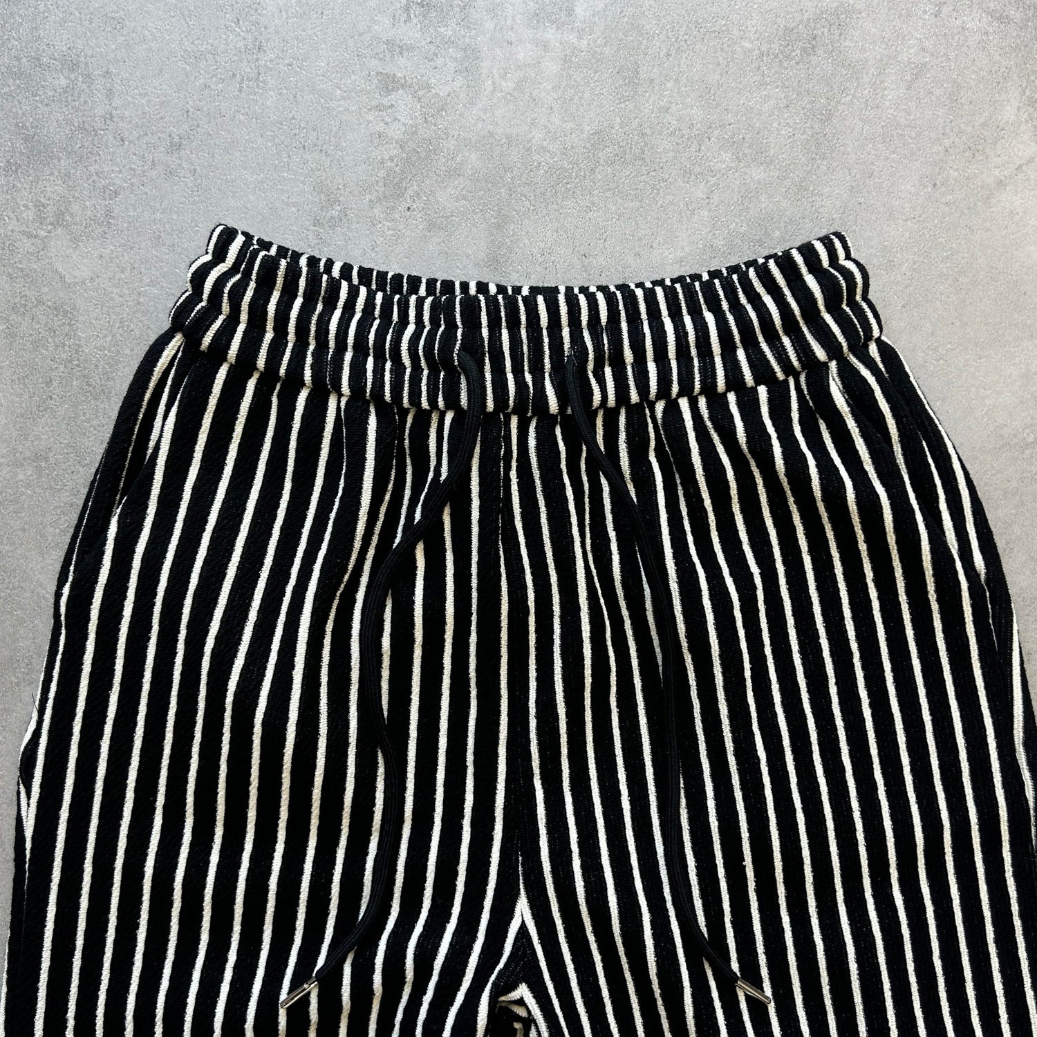 【SAMPLE】stripe towel pants  / black