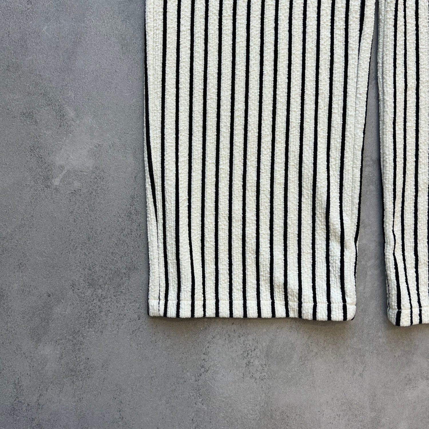 【SAMPLE】stripe towel pants  / ivory