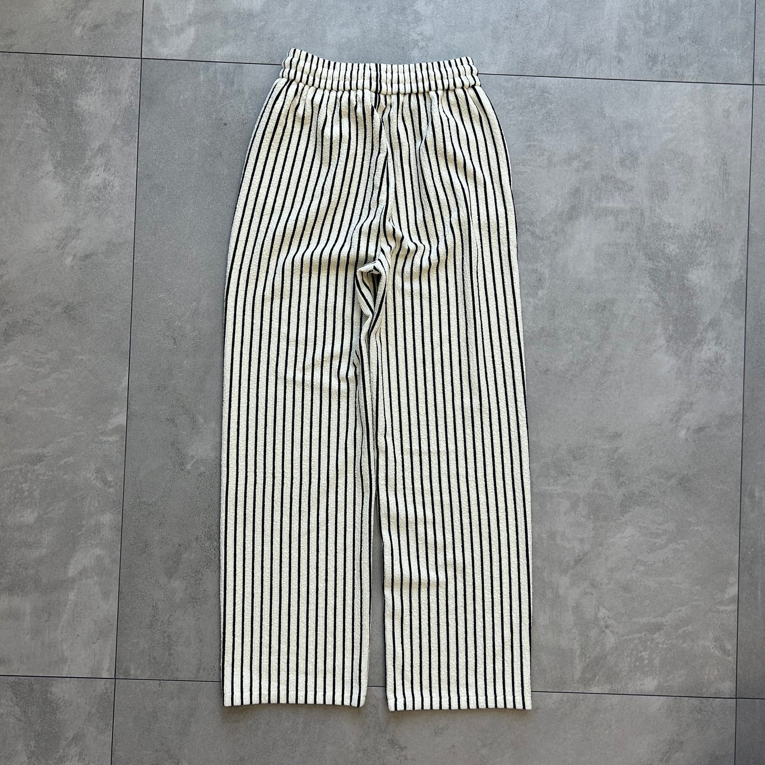 【SAMPLE】stripe towel pants  / ivory