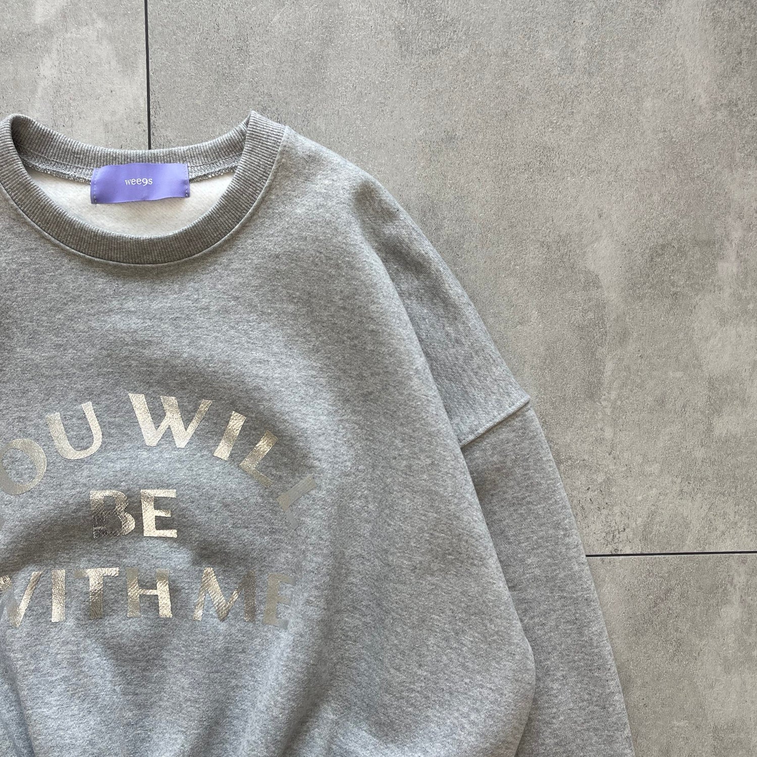 【SAMPLE】with me ! short sweat / gray 2