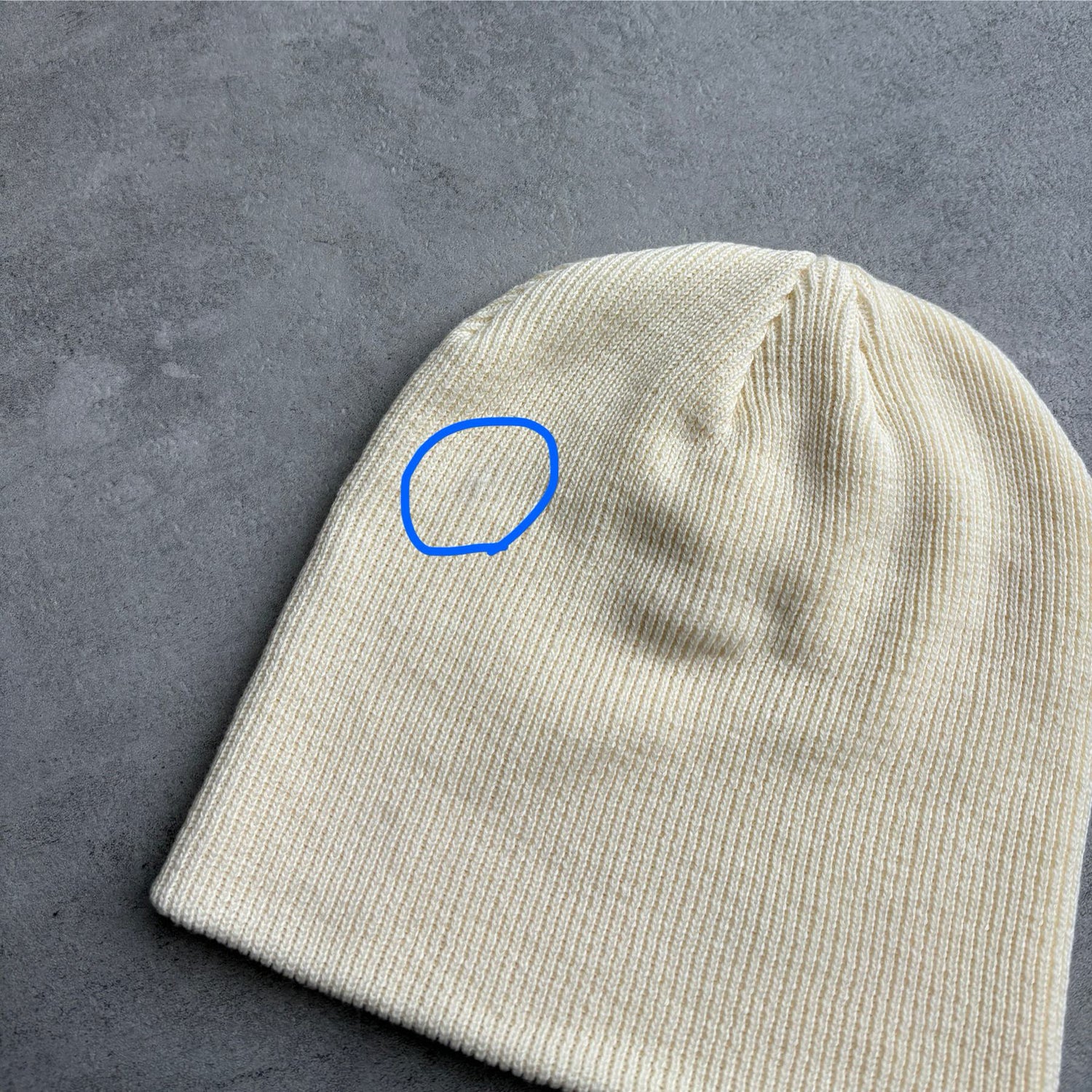 【SAMPLE】buddy beanie / ivory （LARGEサイズ ）