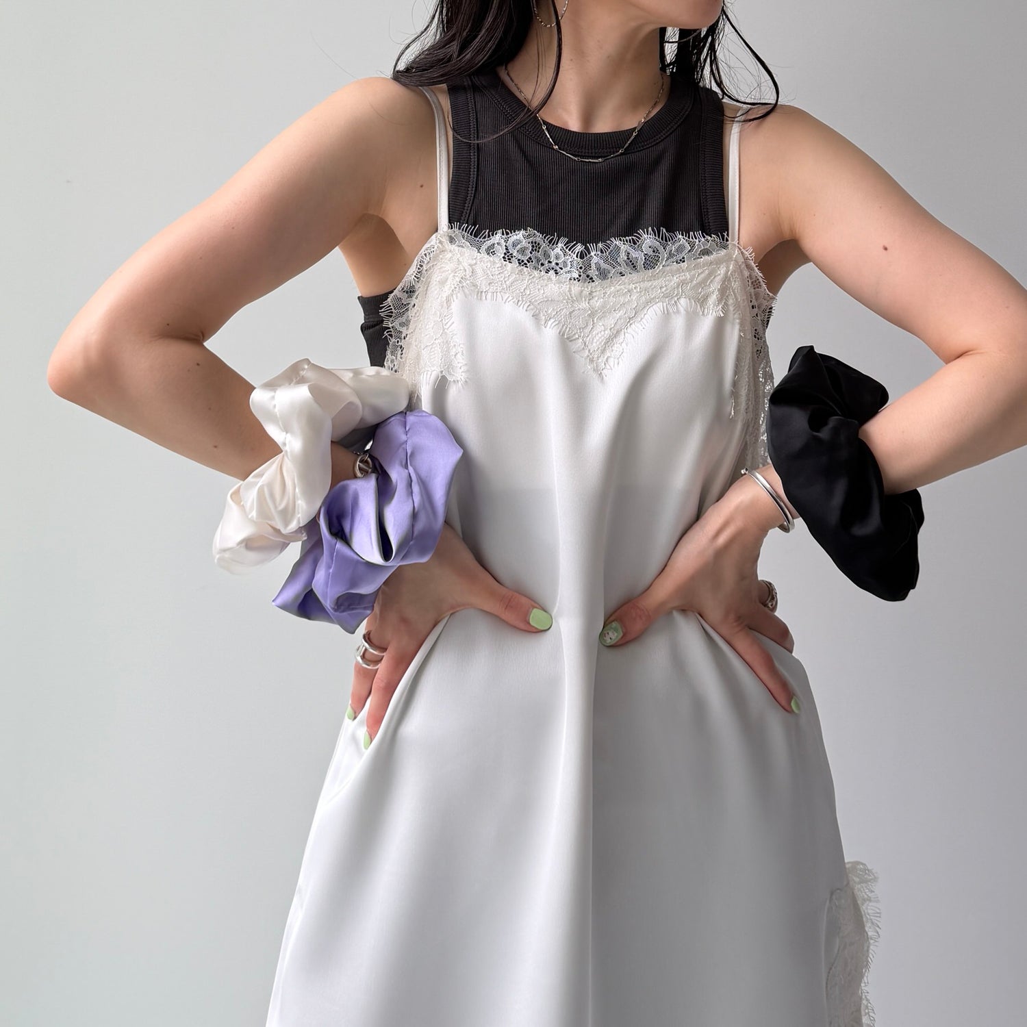 milky lace camisole / ivory
