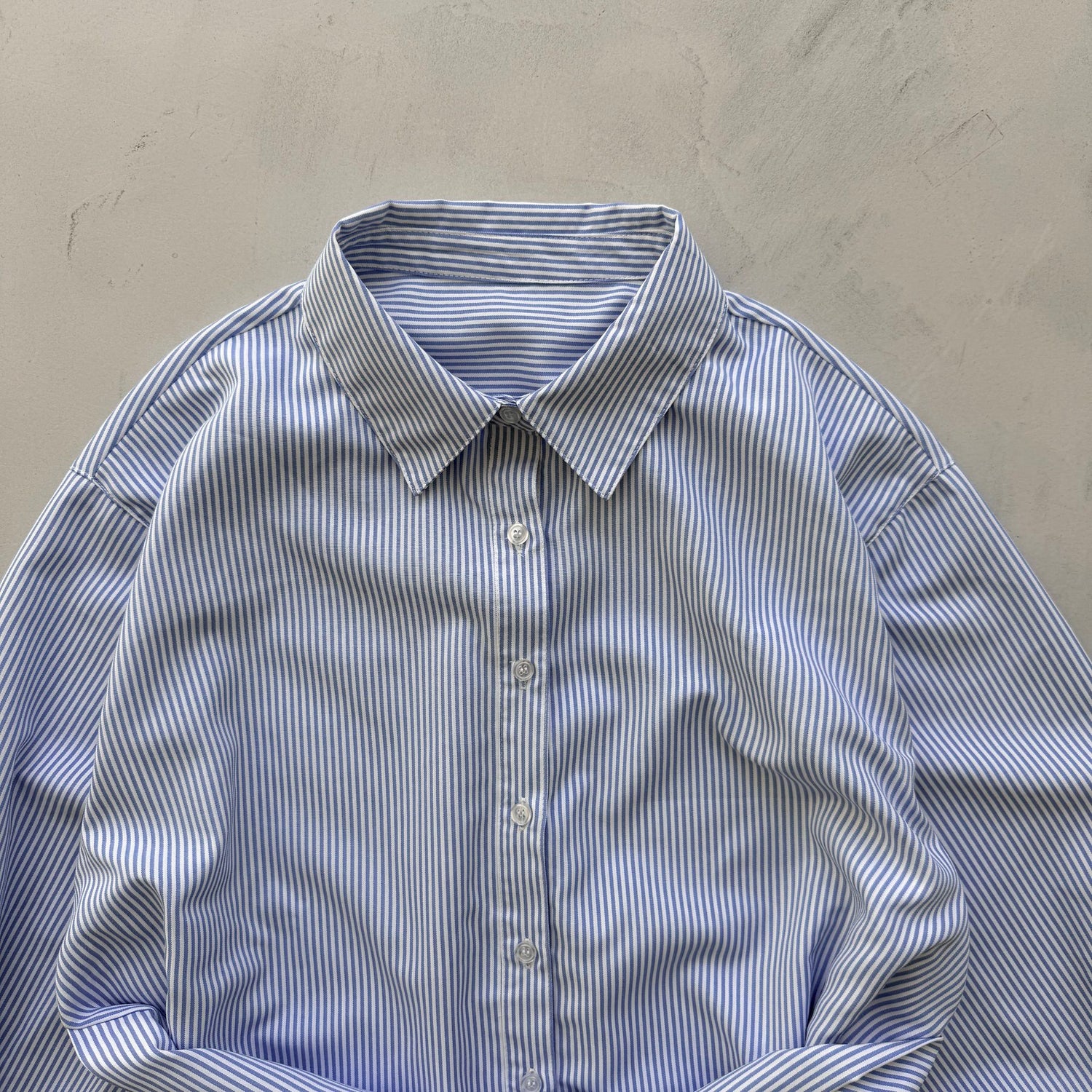KOSHIMAKI stripe shirt / blue