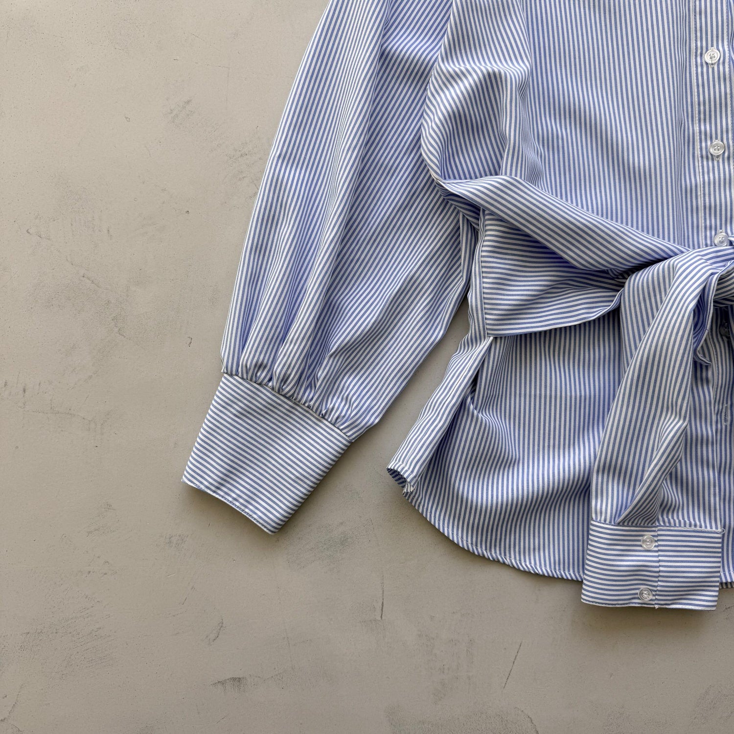 KOSHIMAKI stripe shirt / blue