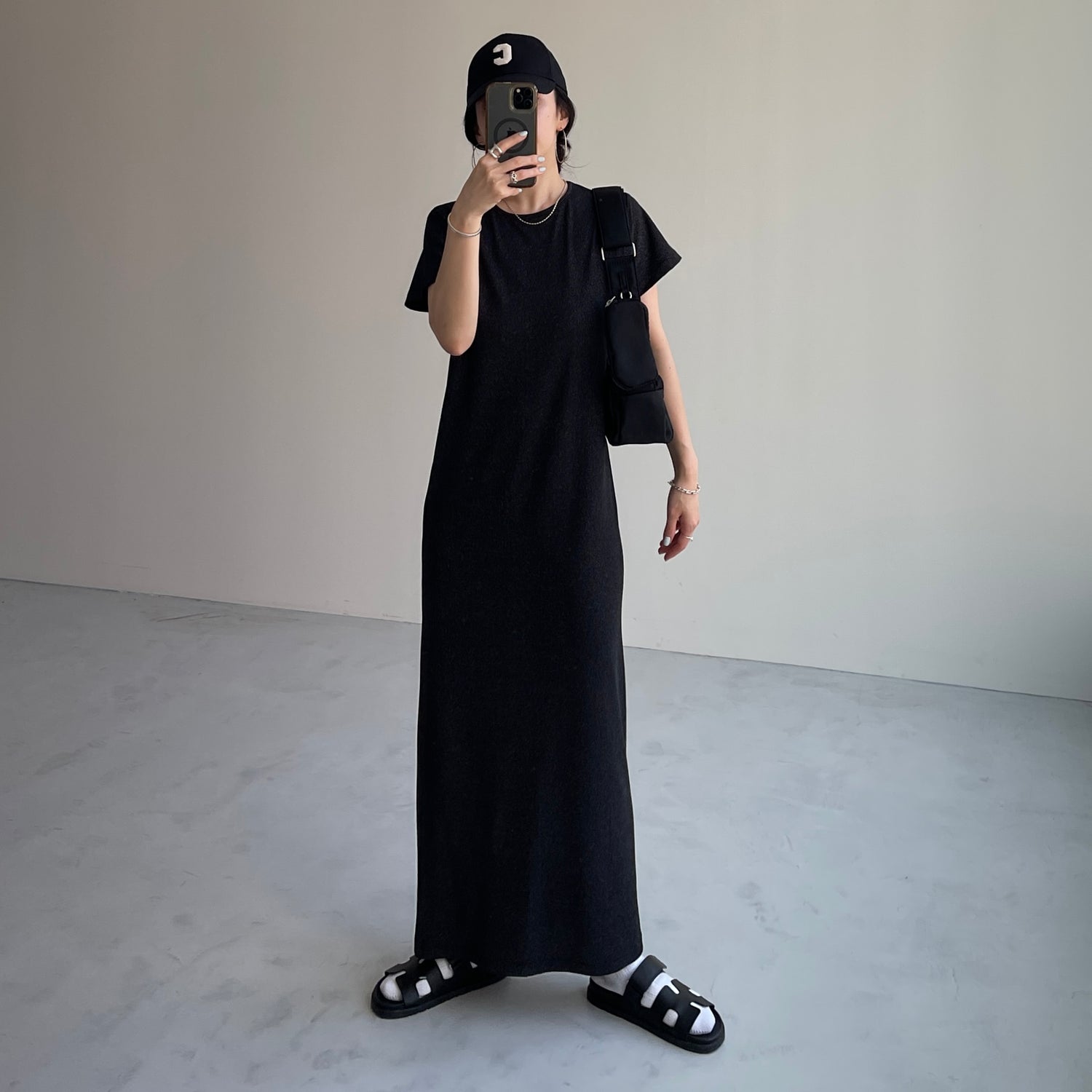 shape up lame one piece / black [2size]