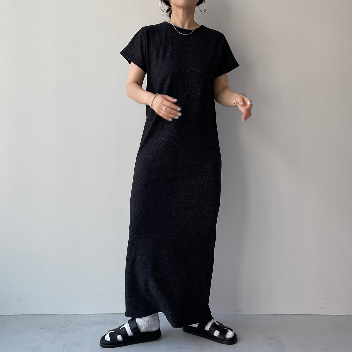 shape up lame one piece / black [2size]