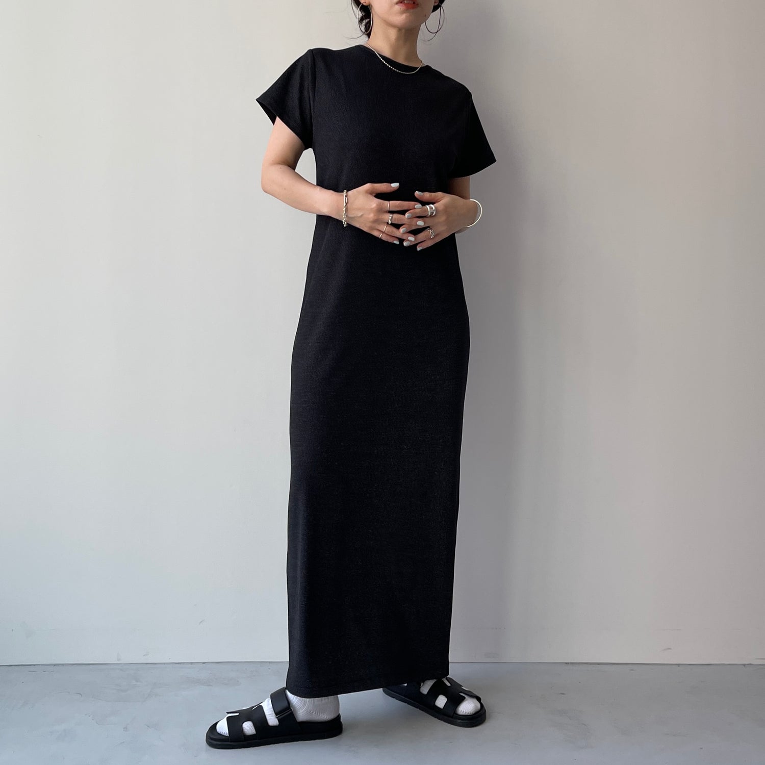 shape up lame one piece / black [2size]