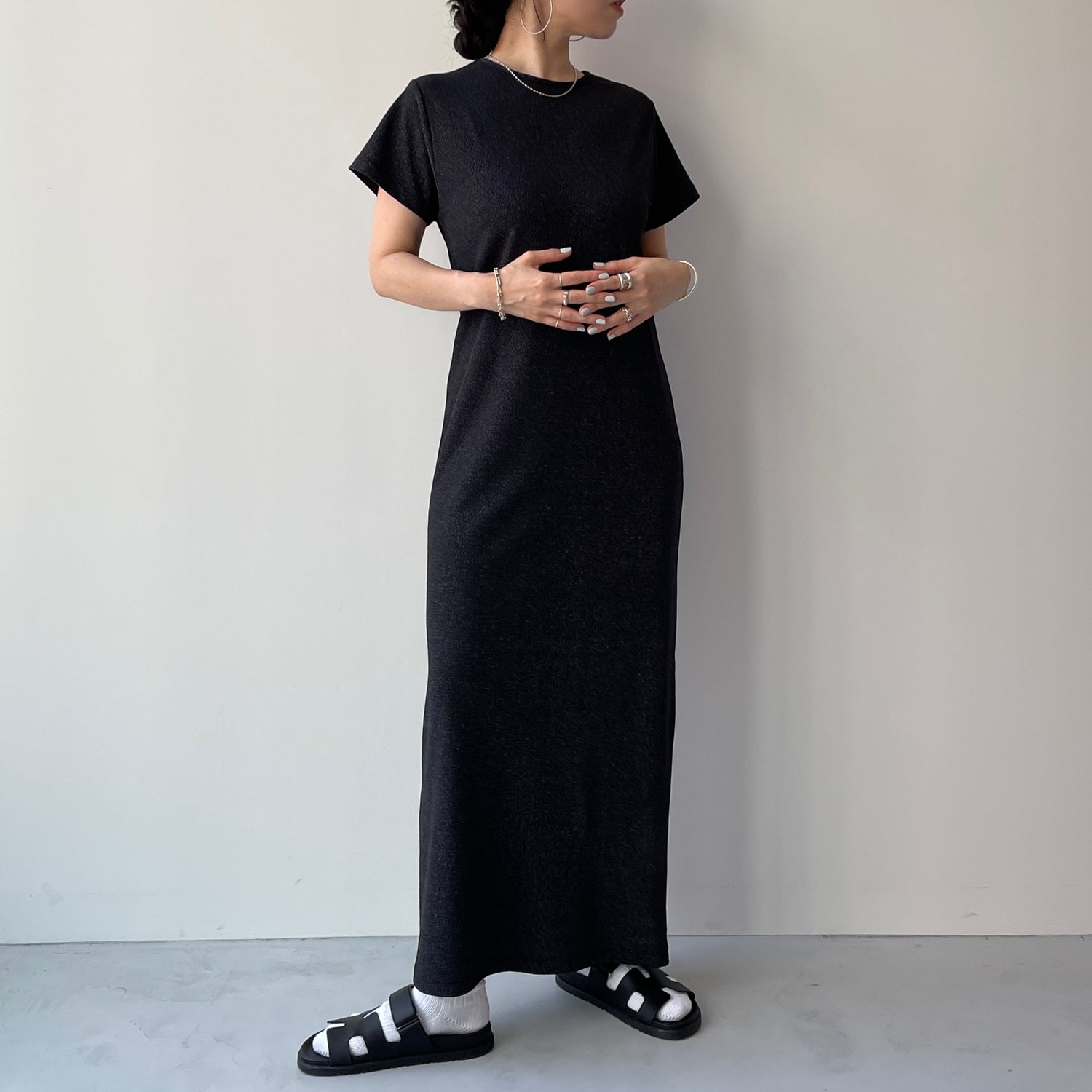 shape up lame one piece / black [2size]