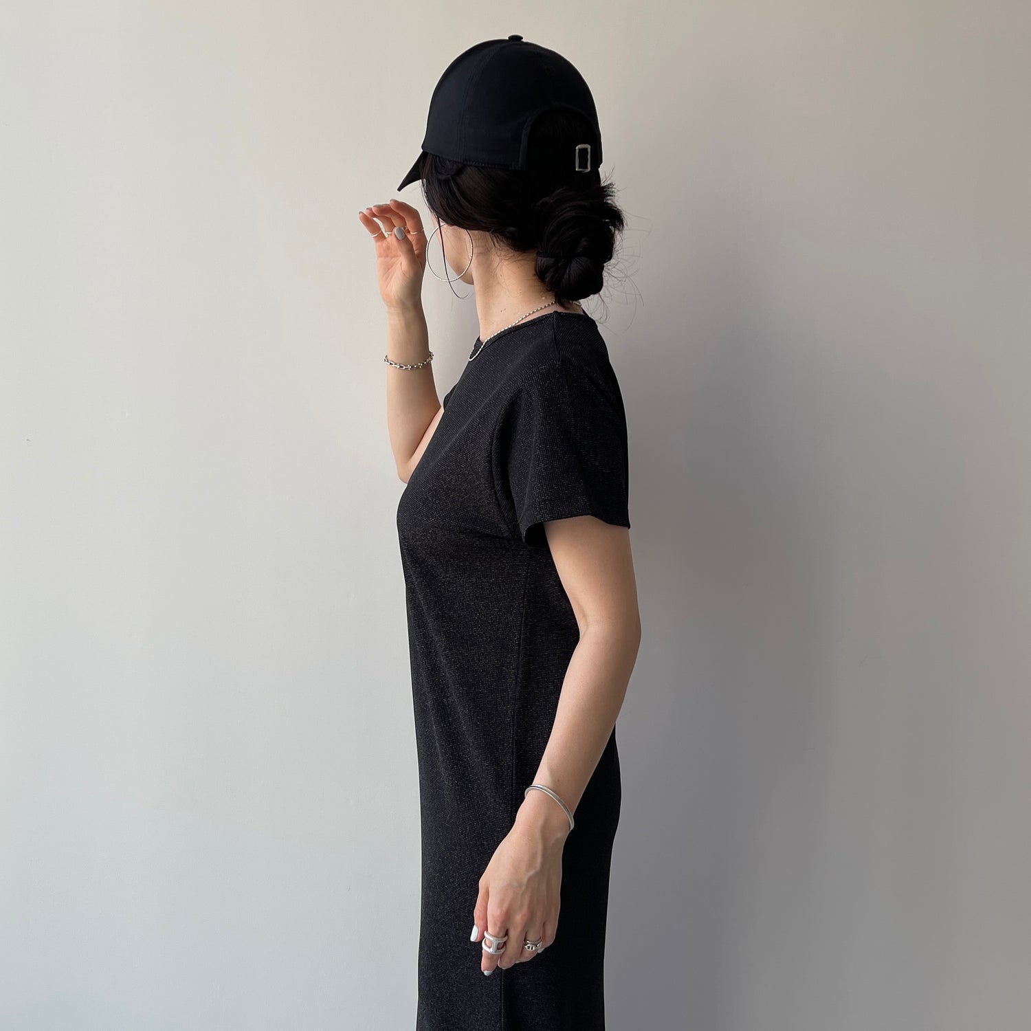 shape up lame one piece / black [2size]