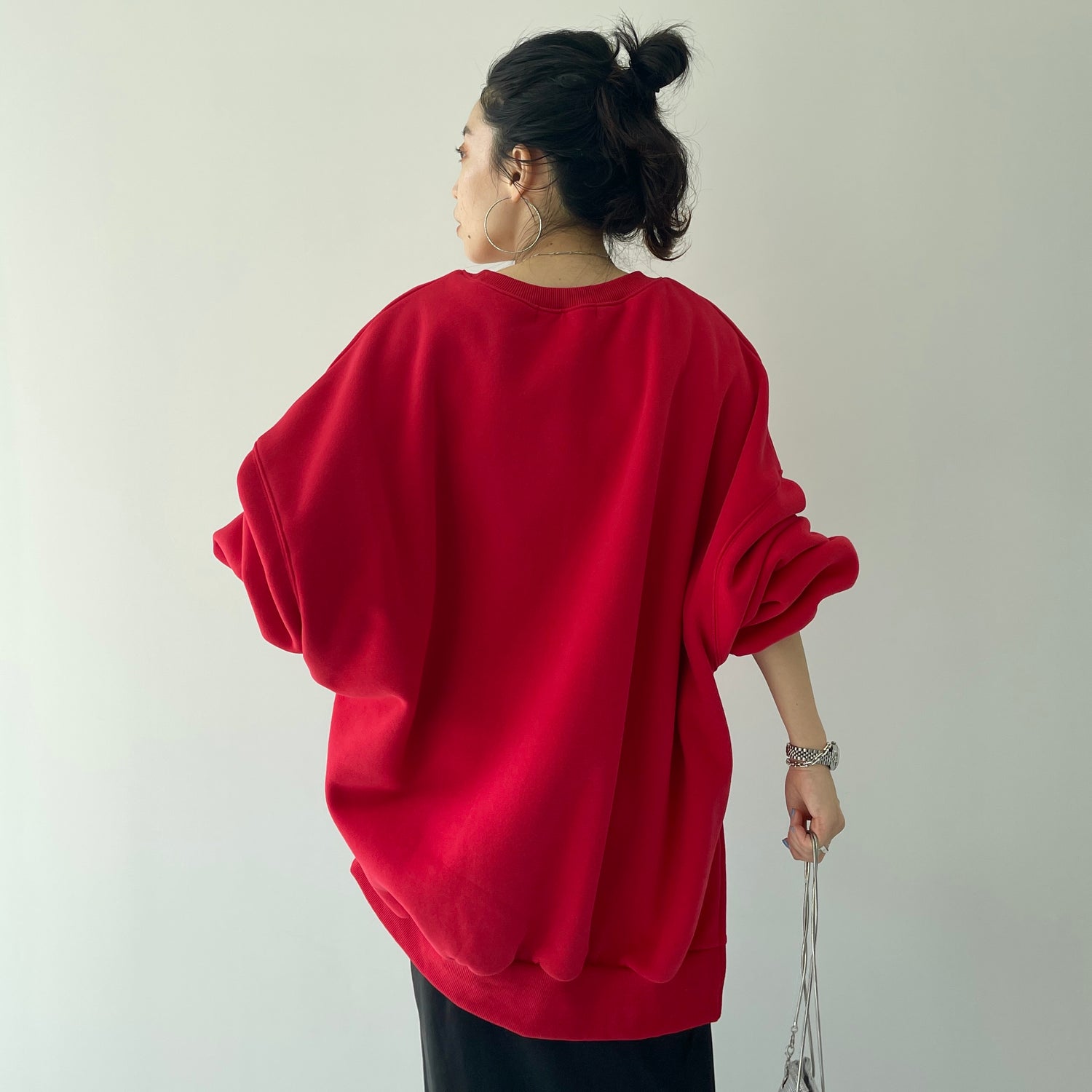 perfect silhouette super over sweat / red