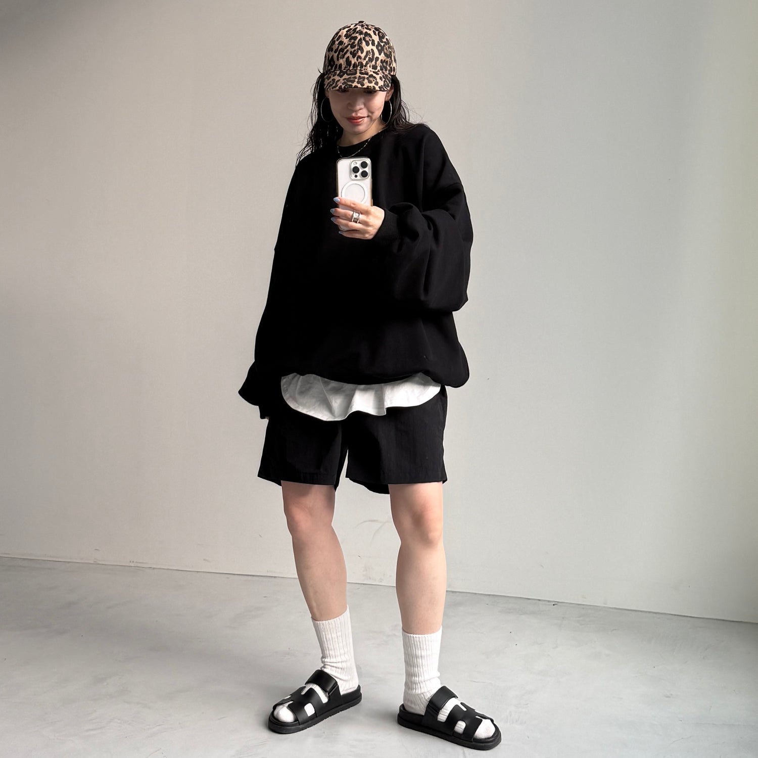 plus one cap / leopard