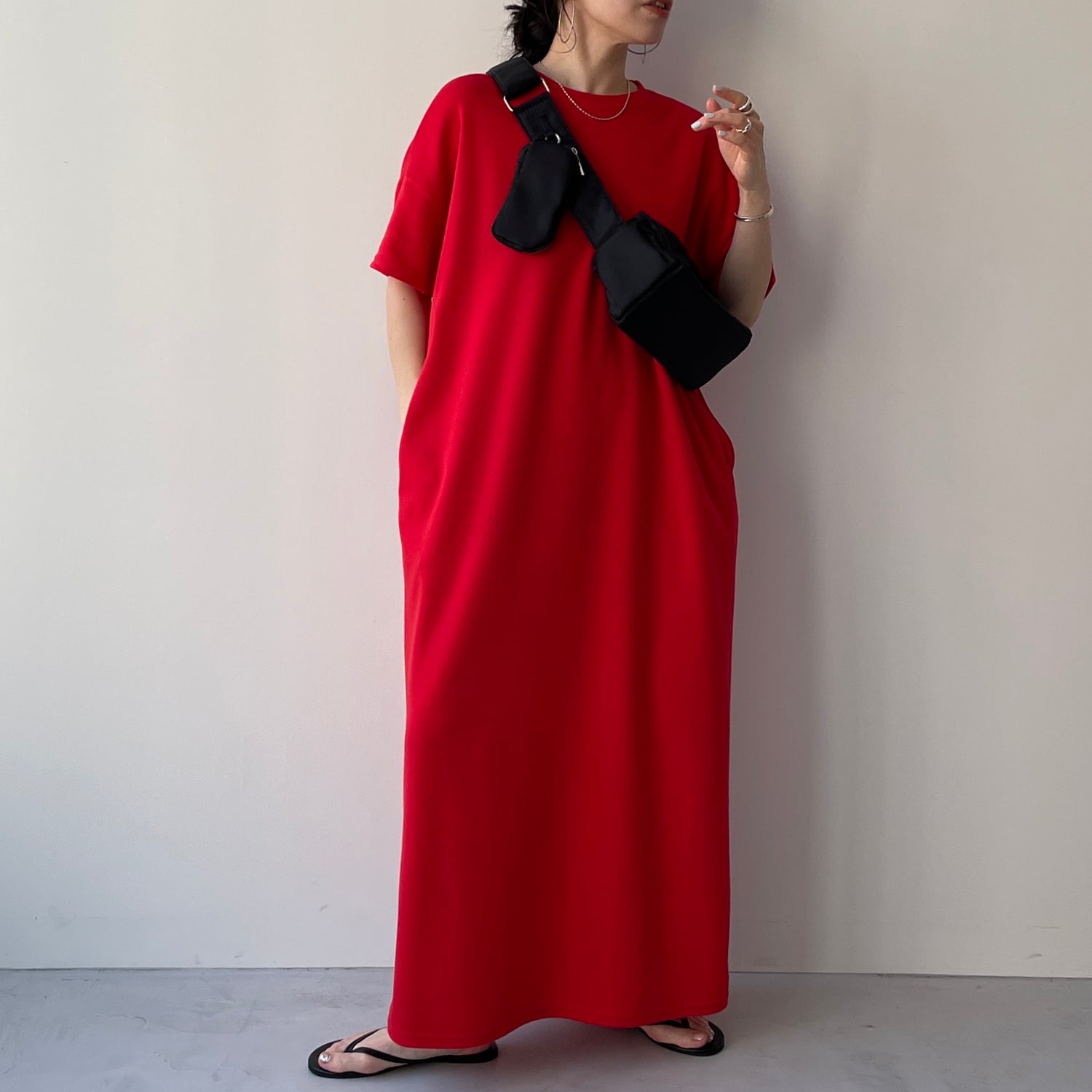 HANSODE sweatee one piece / black [3size]