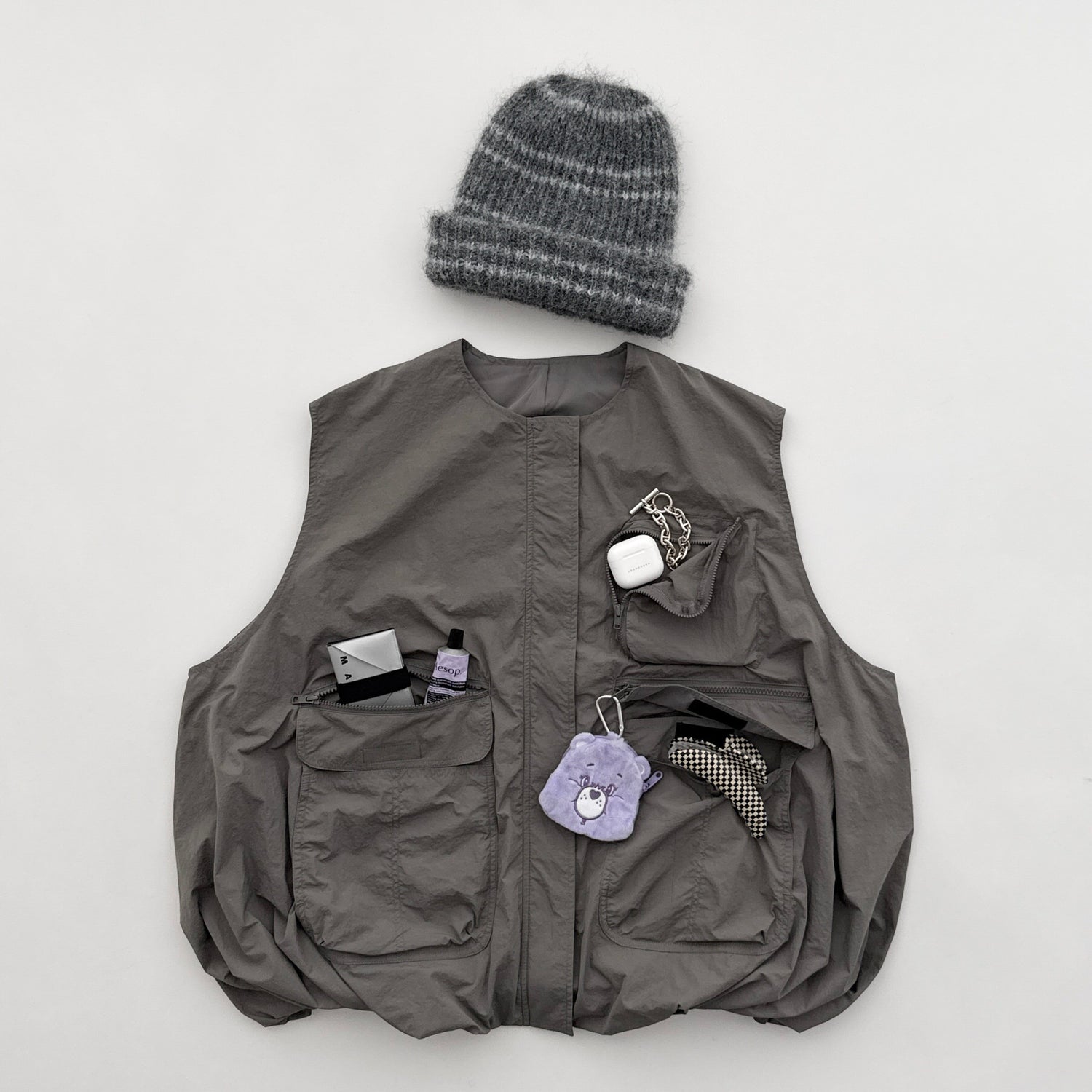 9pockets buddy vest / gray
