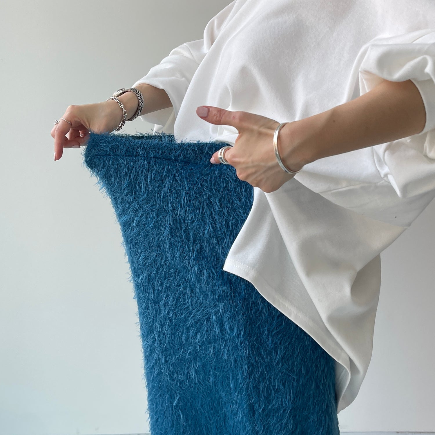 mop skirt / blue [2size]