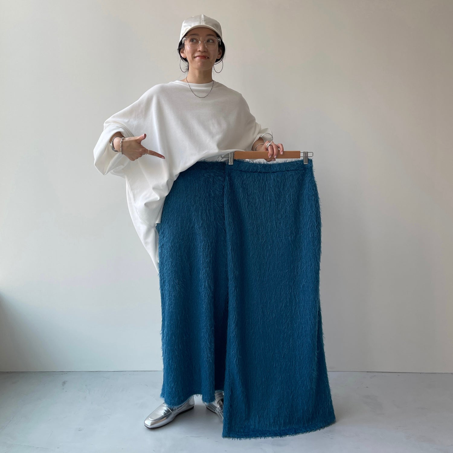 mop skirt / blue [2size]