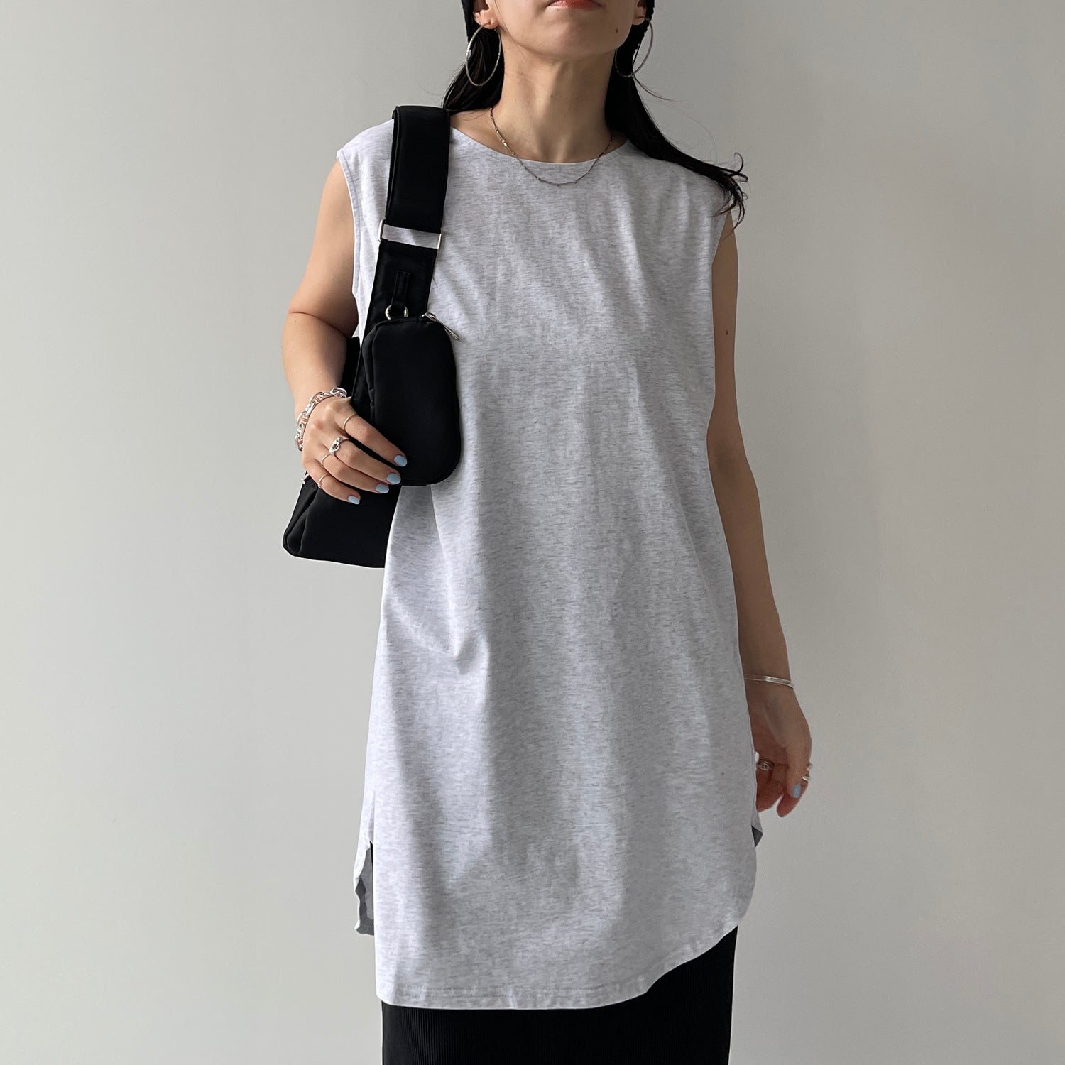 CHIRARISM tank top / gray [FREEのみ]