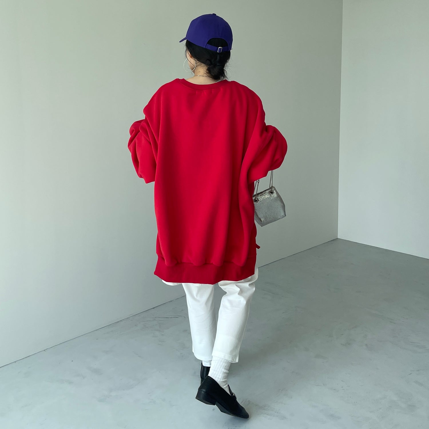 center line relax sweat pants / ivory