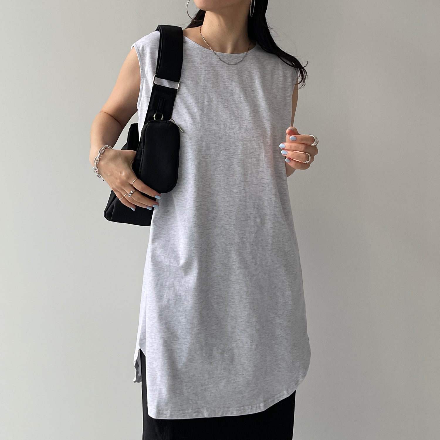 CHIRARISM tank top / gray [FREEのみ]