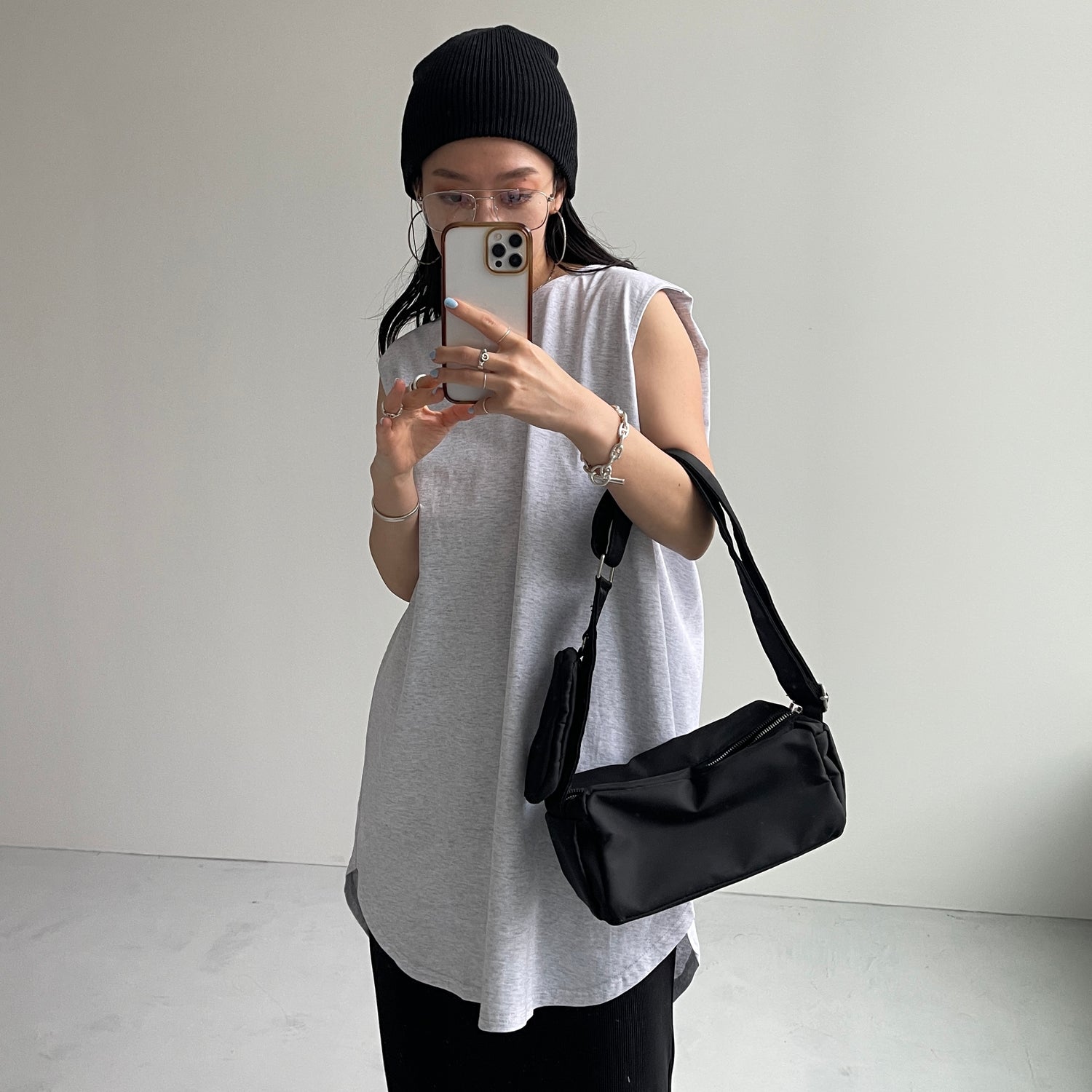 CHIRARISM tank top / gray [FREEのみ]